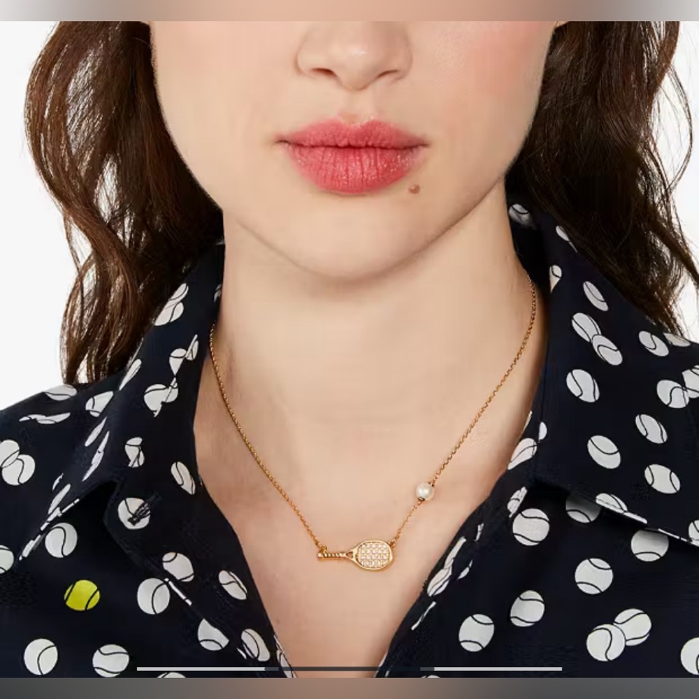 Kate Spade Queen of the Court Tennis Necklace NWT - Picture 3 of 8
